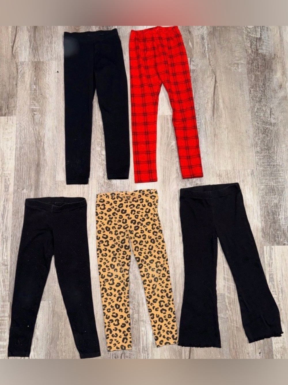 5 Pairs Toddler Girls Leggings Size 4/5